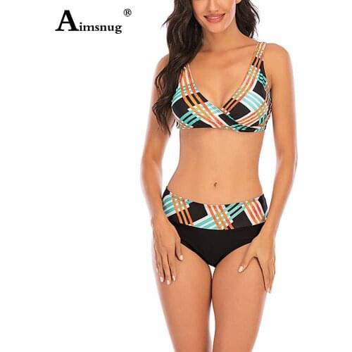 Plus Size 4xl 5xl Women Bikini Sets Fashion Striped Swimsuit Sexy Femme Push Up Two Pieces Swimwear 2021 Patchwork Bathing Suits