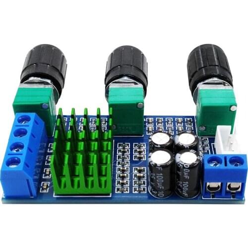 12V 24V 80W+ 80W Stereo Audio Dual channel Digital Audio TPA3116D2 Treble Bass Regulating power amplifier Board