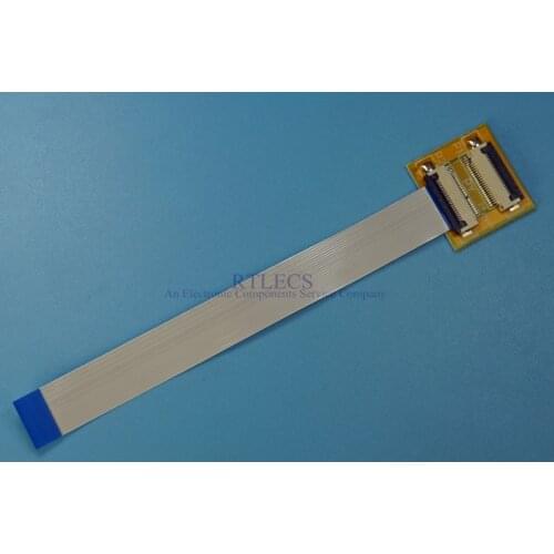 2 Sets 20 Pin to 20 Pin 0.5mm Pitch FPC Cable Extension Board adapter PCB FFC Cable 100 200 mm Same Sides