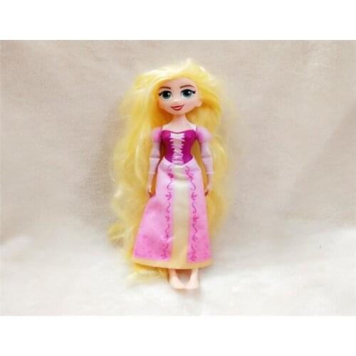 20cm Cute Princess Long Hair Doll Play House Doll Toys Girl Birthday Gift Collection