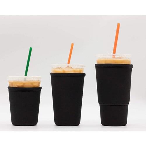 3pcs Reusable Iced Coffee Cup Insulator Sleeve for Cold Drinks Beverages Holder,Reusable Insulated Cup Sleeves Cup Cover Holder