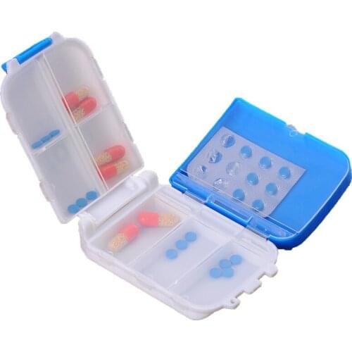 5pcs Foldable Pill Pro Organizer Storage Case Compact Organize Mini Pills Storage Box Convenient Medicine Storage Box Pill