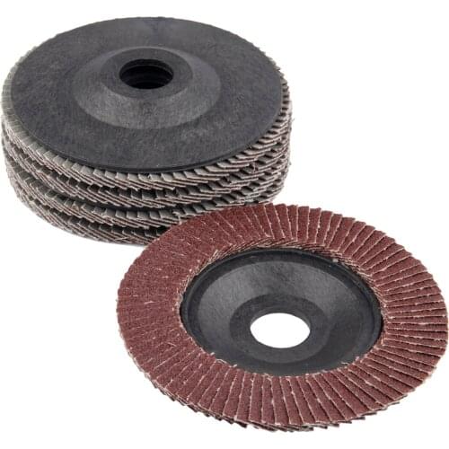 5Pc 5 Inch Polishing Buffing Pad Sanding Flap Discs 125mm Polishing Grinding Wheel Grit 60 for Angle Grinder Dremel Rotary Tool