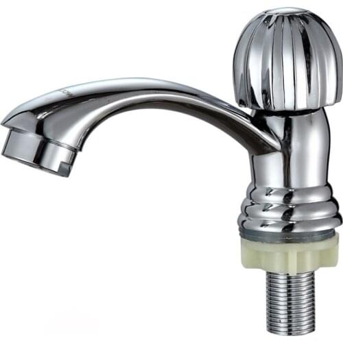 Free shipping Lowest price single cold basin tap with single handle single hole bathroom basin sink mixer tap