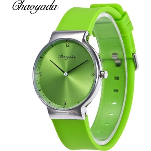 2018 CYD fashion male female sports quartz wrist watches men students silicone colorful strap ultra thin relogio masculino mujer