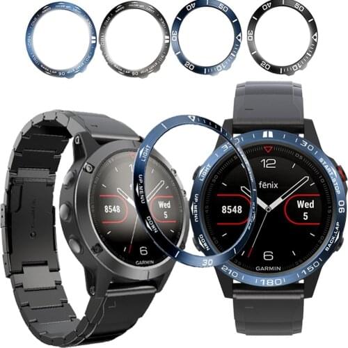 For Garmin Fenix 5 smart watch Ring Bezel Styling Frame for Fenix5 Plus Case Cover protector metal Ring Anti Scratch Protection