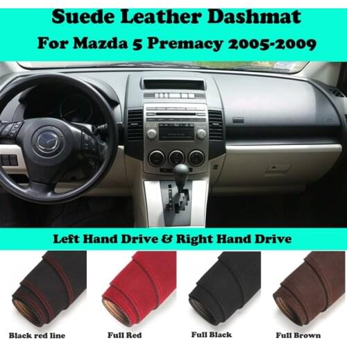 For Mazda5 Mazda 5 PREMACY CR G2 2005-2009 Suede Leather Dashmat Dashboard Cover Pad Dash Mat Carpet Car-Styling Accessories