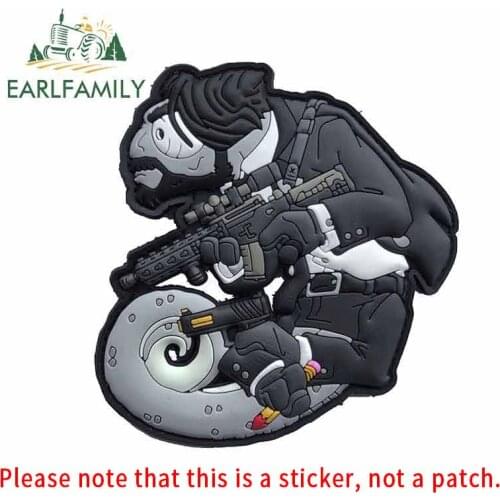 EARLFAMILY 13cm x 12.4cm for Chameleon Legion Hitman John New Motorcycle Stickers Car Accessories Car Decal for JDM VAN