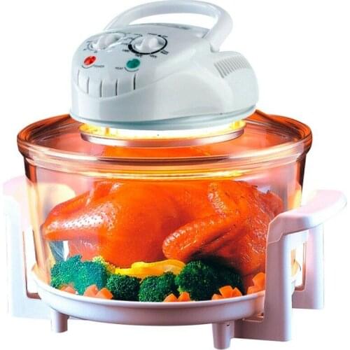 Electric convection oven halogen healthy kitchen 12 liters accessories quality