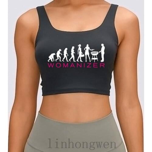 Evolution Ladies Bbqwomanizer 2c Women Tank Top Trend O-Neck Famous Printed Spring Autumn Funny Cool Crop Top
