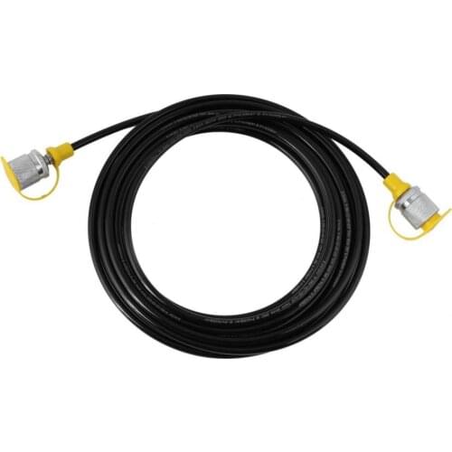 64MPa 5.0M/16.4FT M16-M16 Hydraulic Pressure Test Hose Female Liquid Hydraulic Test Hose Black End Gauge Connecting Cable