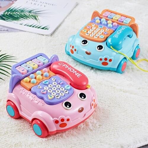 Childrens Phone Simulation Toy Simulation Landline Baby Puzzle Music Early Education Baby Toy Abs Safety Material