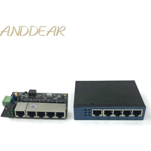 Unmanaged 5port 10/100M industrial Ethernet switch module PCBA board OEM Auto-sensing Ports PCBA board OEM Motherboard