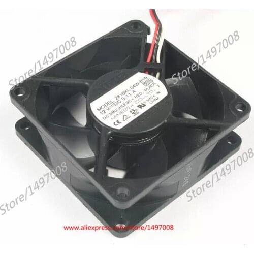 NMB-MAT 2810KL-04W-B19 S05 DC 12V 0.11A 3-Wire 70x70x25mm Server Cooling Fan