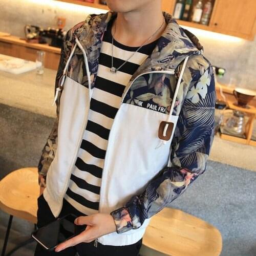 Spring and Autumn New Fashion Slim Youth Mens Hooded Jacket Thin Jacket Brand Casual Windbreaker Top Quality Jacket