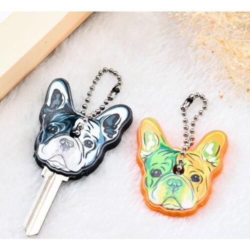 New Cartoon Silicone Protective Key Case Cover For Key Control Dust Cover Holder Pretty Cute Small Key Chain Pendant Key Holder