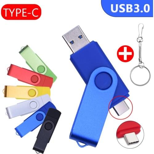 OTG USB 3.0 TYPE C Usb Flash Drive 512GB 256GB 128GB 64GB Pen Drive External Storage Pendrive for Android Phone / PC usb stick