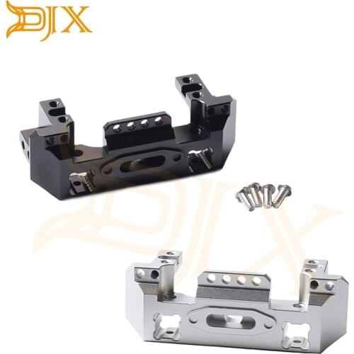 DJX Aluminum Alloy Front Servo Bracket Bumper Mount for 1/10 RC Crawler Car Traxxas TRX-4