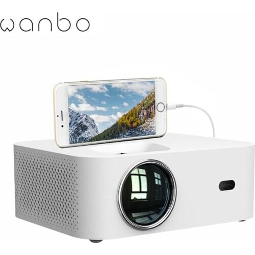 Global Version Wanbo X1 Mini Portable Projector 1280*720P Mini LCD Low Noise Wireless Projection Office Home Theater Projector