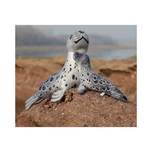 Sea animal Lifelike design seal plush toy 55cm length gray color soft toy ocean animal for kids Christmas gift toy