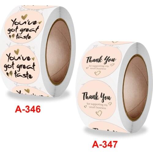Roll powder love thank you sticker gift decoration sticker label