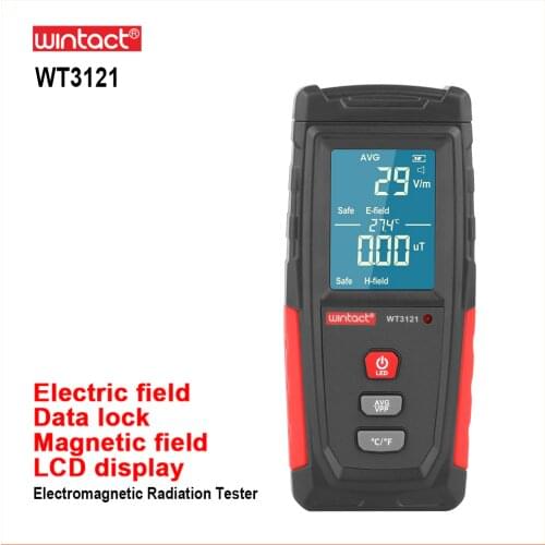 RZ Digital Electromagnetic Field Radiation Detector Tester Handheld Portable Counter Emission Dosimeter Rechargeable Emf Meter