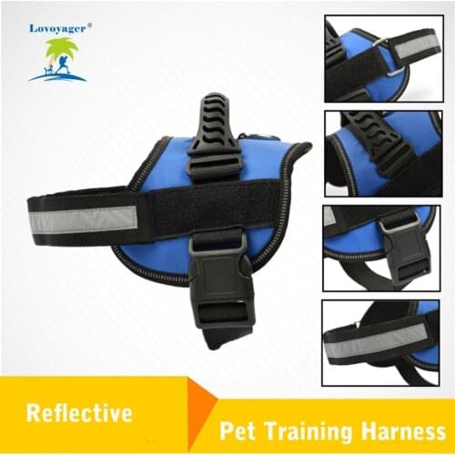 Reflective Adjustable Pet Control Harness For Dog Cat Neoprene Travel Clip Car Walk Safety Collar