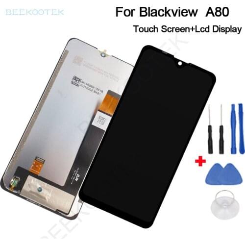 New Original Blackview A80 Lcd Display+Touch Screen Digitizer Glass Panel Part for Blackview A80 6.2"Android 10 Smartphone