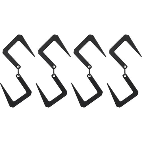 1/2/4Pcs Outdoor Camping Stainless steel Hook S Type Kitchenware Finishing Hook Kitchen Pot Pan Hanger Clothes Storage Rack Tool