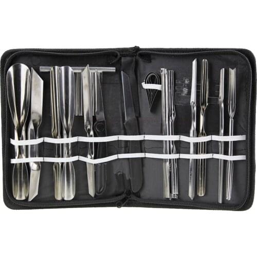 1 Set 20Pcs Portable Useful Vegetable Fruit Essential Carving Tool Multifunction stainless steel food chisel Kitchen chef chisel