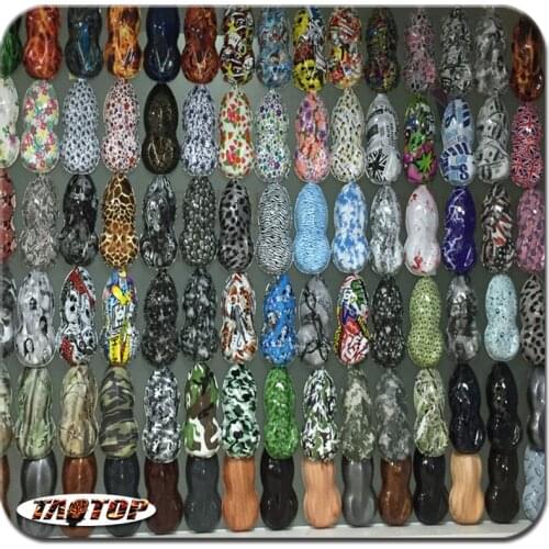 100pcs/lot Plastic Speed Shapes White and Black Hydrographic Films Testing Pieces Speed Shape