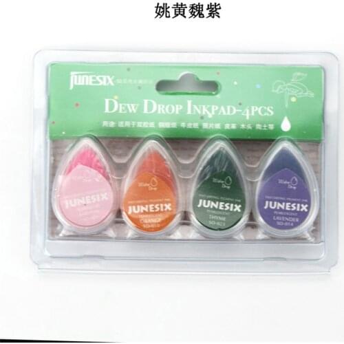 8 Colors Cute Fashion Pearl Oil Based For DIY Craft Rubber Stamps For Ink Pad Fabric Wood Paper Wedding Gift Finger Print