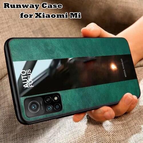Luxury Runway Case For Xiaomi Mi 8 9 10 11 A2 Lite A3 Mix 2 2s 3 9T 10T Pro Mi Note 10 Lite Poco F3 F2 M3 Pro Leather Soft Cover