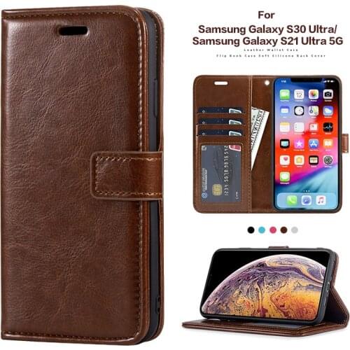 PU Leather Flip Case For Samsung Galaxy S30 Ultra Photo Frame Case Wallet Cover For Samsung Galaxy S21 Ultra 5G Business Case