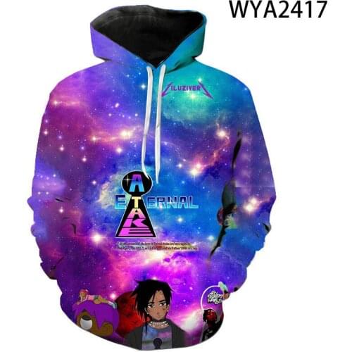 Spring Autumn 3D Print Hoodies Men Women Children Lil Uzi Vert - Eternal Atake Hoodie Hip Hop Streetwear Cool Hooded Pullover