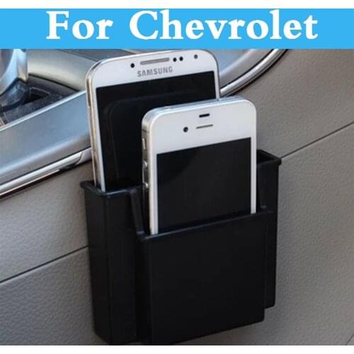 Car Cell Phone Holder Storage Box Holder Orangizer For Chevrolet Corvette Cruze Epica Impala Lacetti Kalos Equinox Evanda Hhr