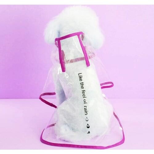 Pet small Medium Large Dog Raincoat Hoodies Rain Coat Puppy Teddy french bulldog Waterproof Jacket ropa chihuahua Cat Clothes