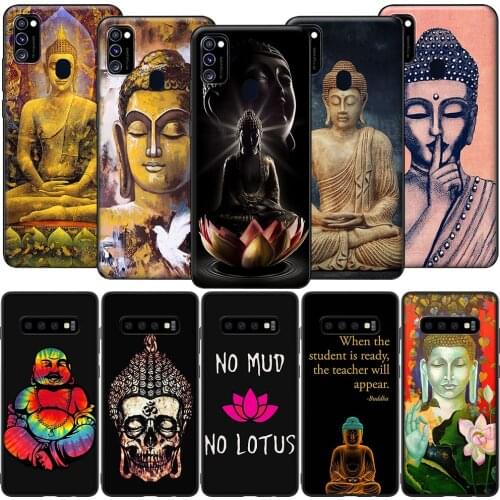 GX45 Budha to Buddha Silicone Soft Case for Samsung S6 S7 Edge S8 S9 S10 S10E S20 Fe S21 S21s S30 Ultra Plus Lite