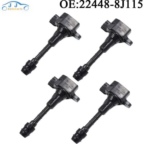 4PCS/Lot Ignition Coil Spar For Nissan Maxima Murano Pathfinder Quest Xterra Infiniti I35 QX4 02 03 04 05 06 07 22448-8J115