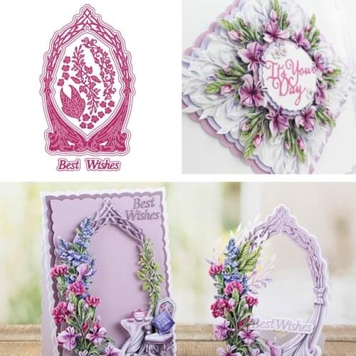 2021 NEW Arriver Best Wishes Metal chair Cutting Dies Craft Embossing Make Paper Greeting Card Making Template DIY Handmade