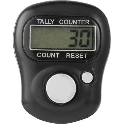 Mini Hand Finger Stitch Marker And Row Finger Counter LCD Electronic Digital Tally Counting Range 0-99999 Sewing Knitting Tool