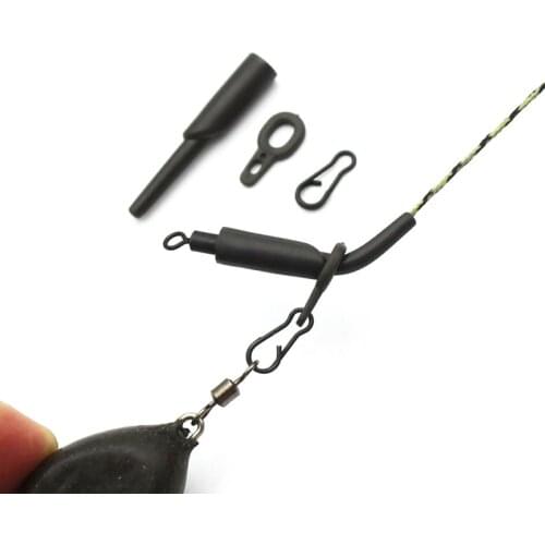 Run Rig Kit Accessories for Carp Fishing Running Rig Ring Rubber Beads for Carp Rigs Hair Rig Tackle