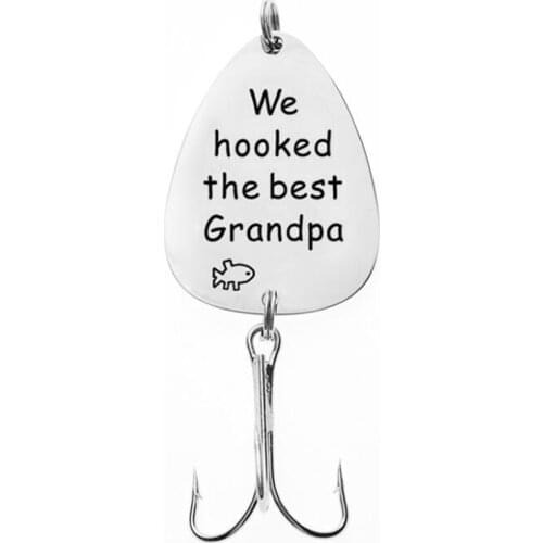 Fathers Day Gift for Dad Grandpa Pregnancy Announcement Gift for Husband Grandpas New Fishing Buddy Fishing Lure Fisherman Gift