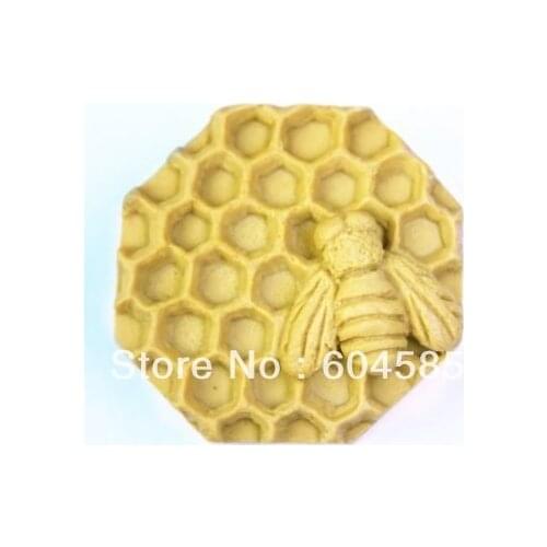 2.5" Bee Honeycomb 50188 Craft Art Silicone Soap mold Craft Molds DIY