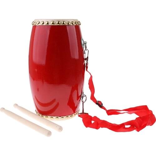 Chinese Traditional Folk Dance Drum Wooden Percussion Musical Instrument Educational Sensory Toy for Children Toddler Kids