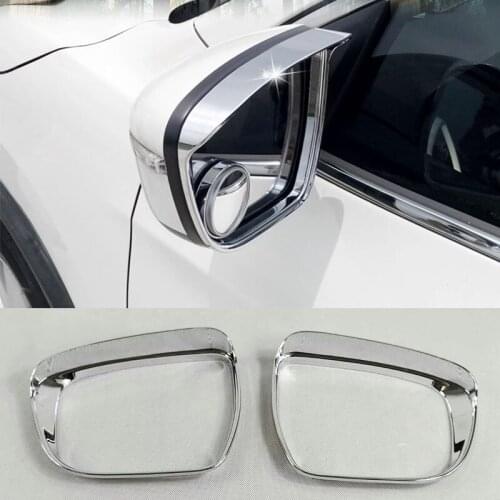 For Nissan Qashqai 2016~2019 X-trail 2014~2020 Rearview Mirror Rain Eyebrow Reversing Mirror Sun and Rain Block Decoration