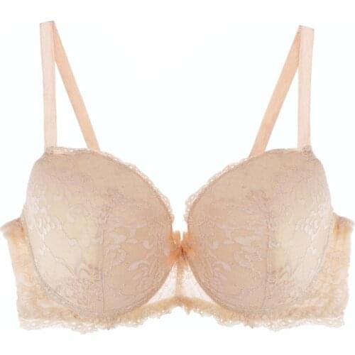 Womens Bra Lace Flower Sexy Bra Underwire 3/4 Cup Female Lingerie Ladies Brassiere Push Up Bras Plus Size 30-46 D-DD-DDD-F-G