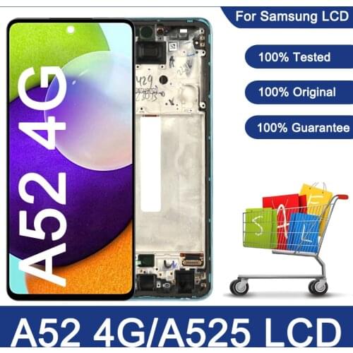 6.5'' LCD For Samsung Galaxy A52 4G A525 Display Touch Screen Replacement For Samsung A525F A525M A525F/DS A525M/DS LCD Assembly