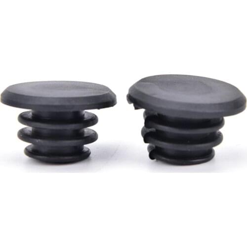1 Pair Black Cycle Road MTB Bike Handlebar End Lock-On Plugs Bar Grips Caps Covers Bicycle Parts