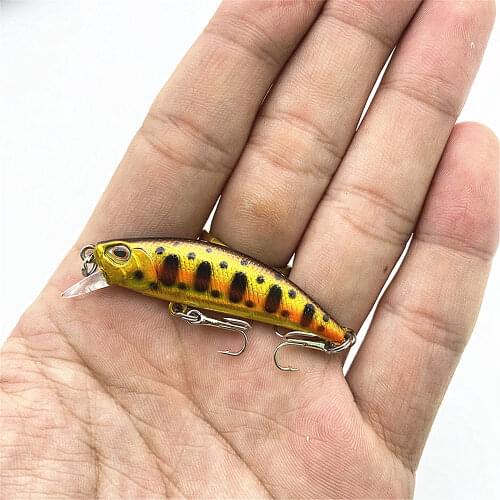 1Pcs Trolling Sinking Minnow Bait Fishing Lures 55mm5g Artificial Hard Bait Wobblers Fishing Bait Crankbait Bass Fishing Tackle